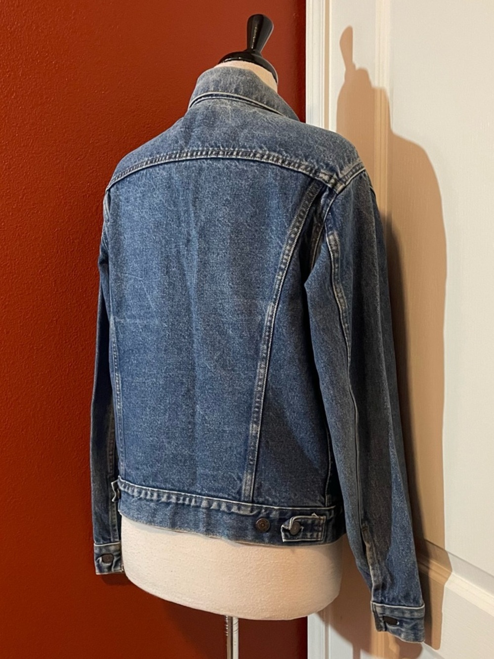 Levi’s Men’s Vintage 80’s 70506- 0216 Type 3 Denim Blue Jean Sunfaded Jacket - Picture 9 of 9